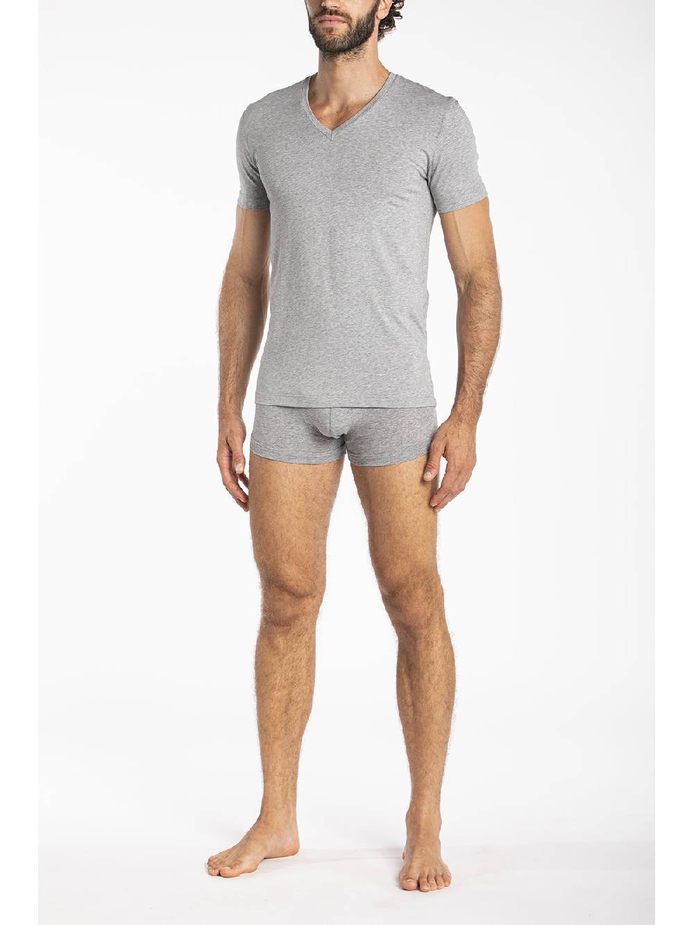 Julipet Maglietta A V In Jersey Di Cotone Elasticizzato