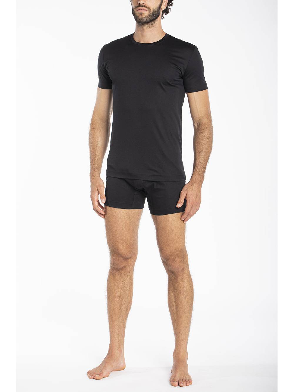 Julipet Maglietta Girocollo In Interlock Di Puro Cotone "doppia Maglia"