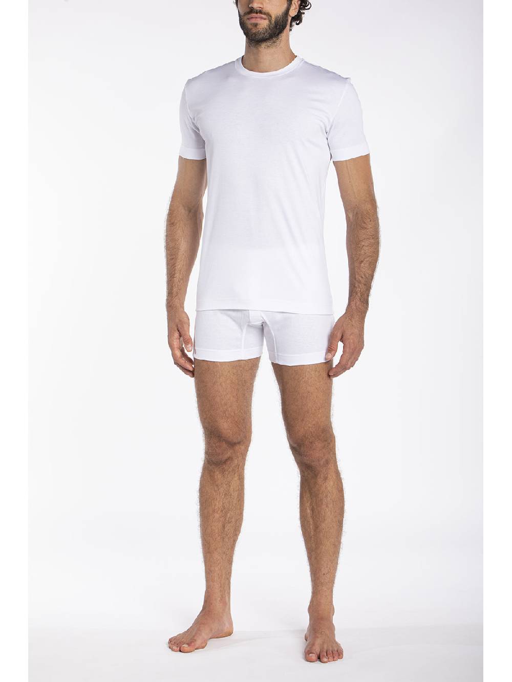 Julipet Maglietta Girocollo In Interlock Di Puro Cotone "doppia Maglia"