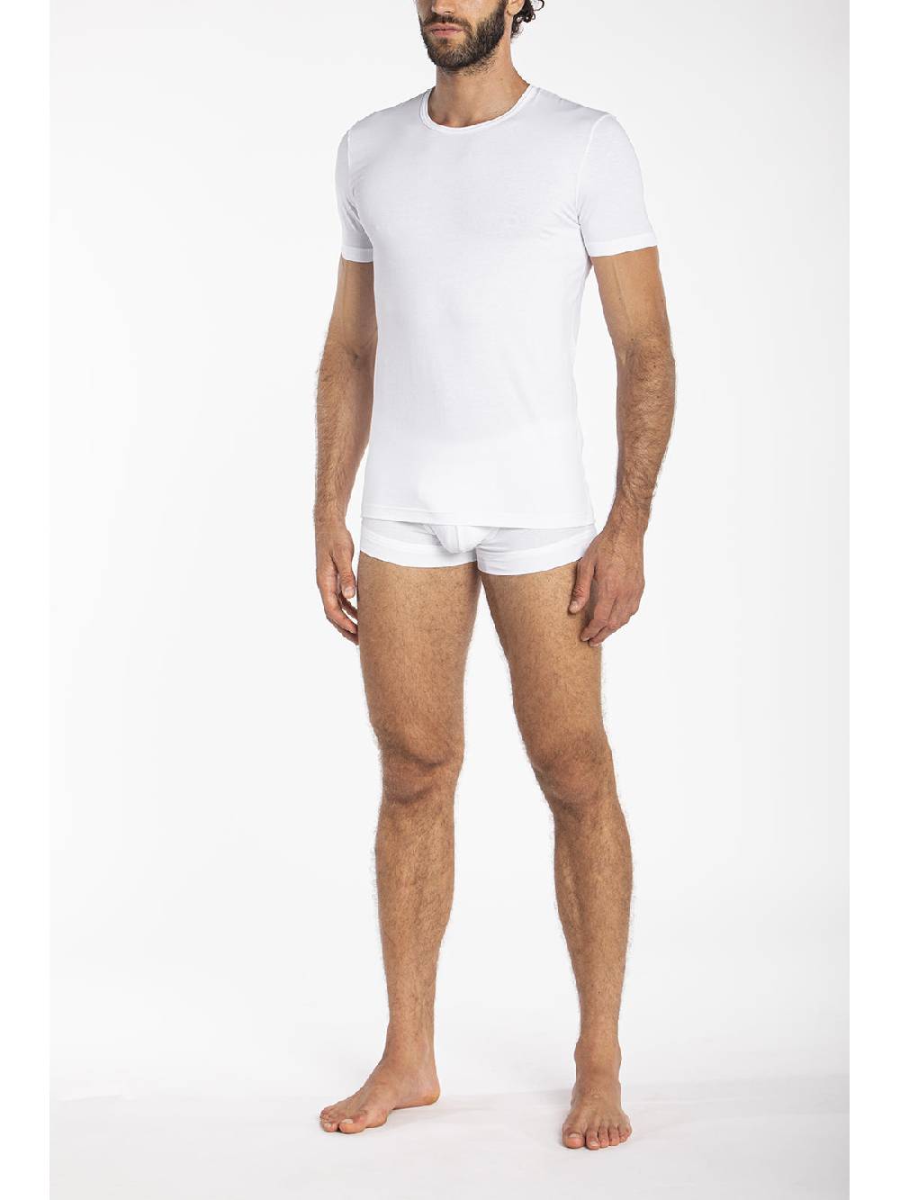 Julipet Maglietta Girocollo In Jersey Di Cotone Makò Elasticizzato