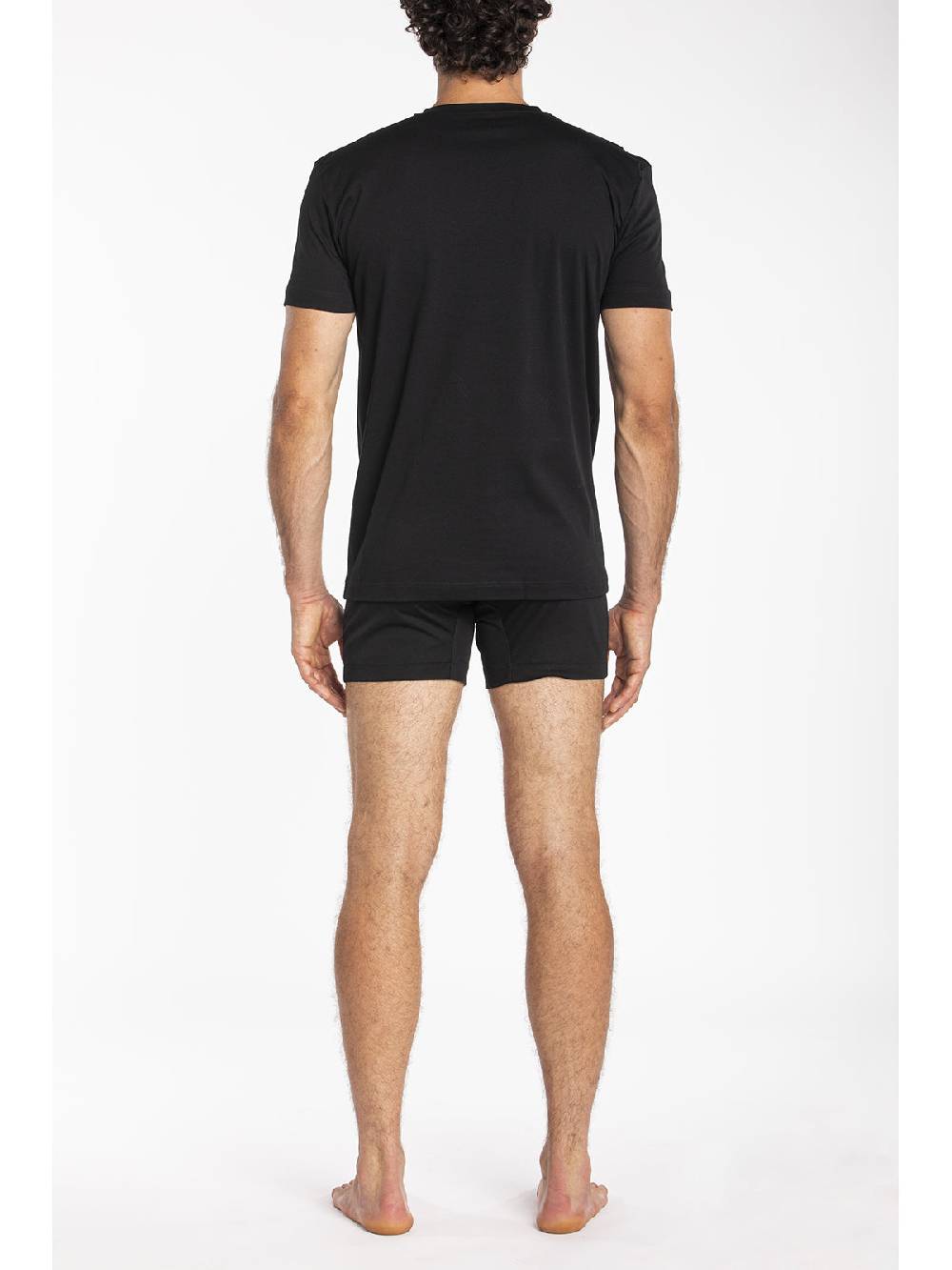 Julipet Maglietta Scollo A V In Interlock Di Puro Cotone "doppia Maglia"