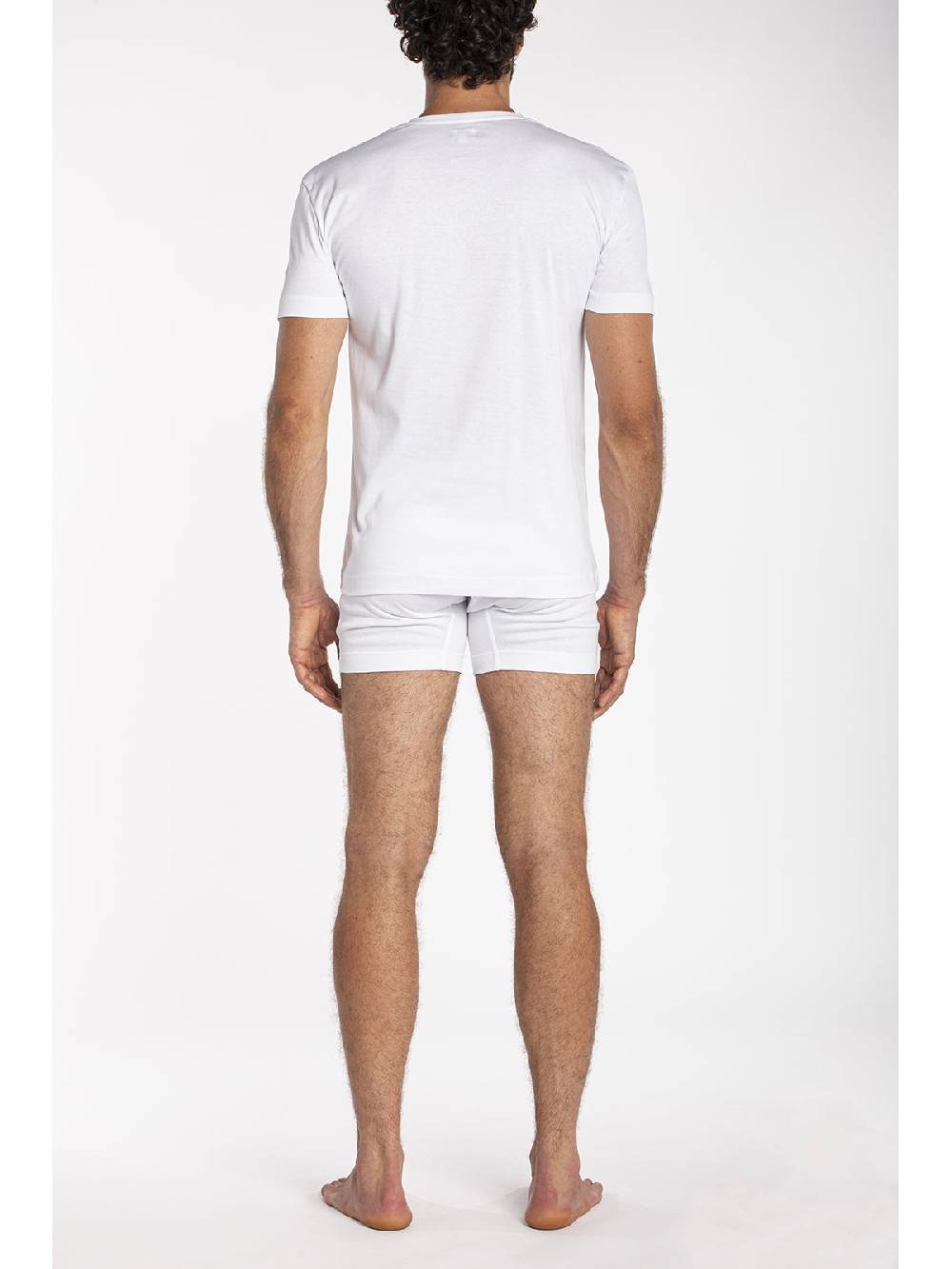 Julipet Maglietta Scollo A V In Interlock Di Puro Cotone "doppia Maglia"