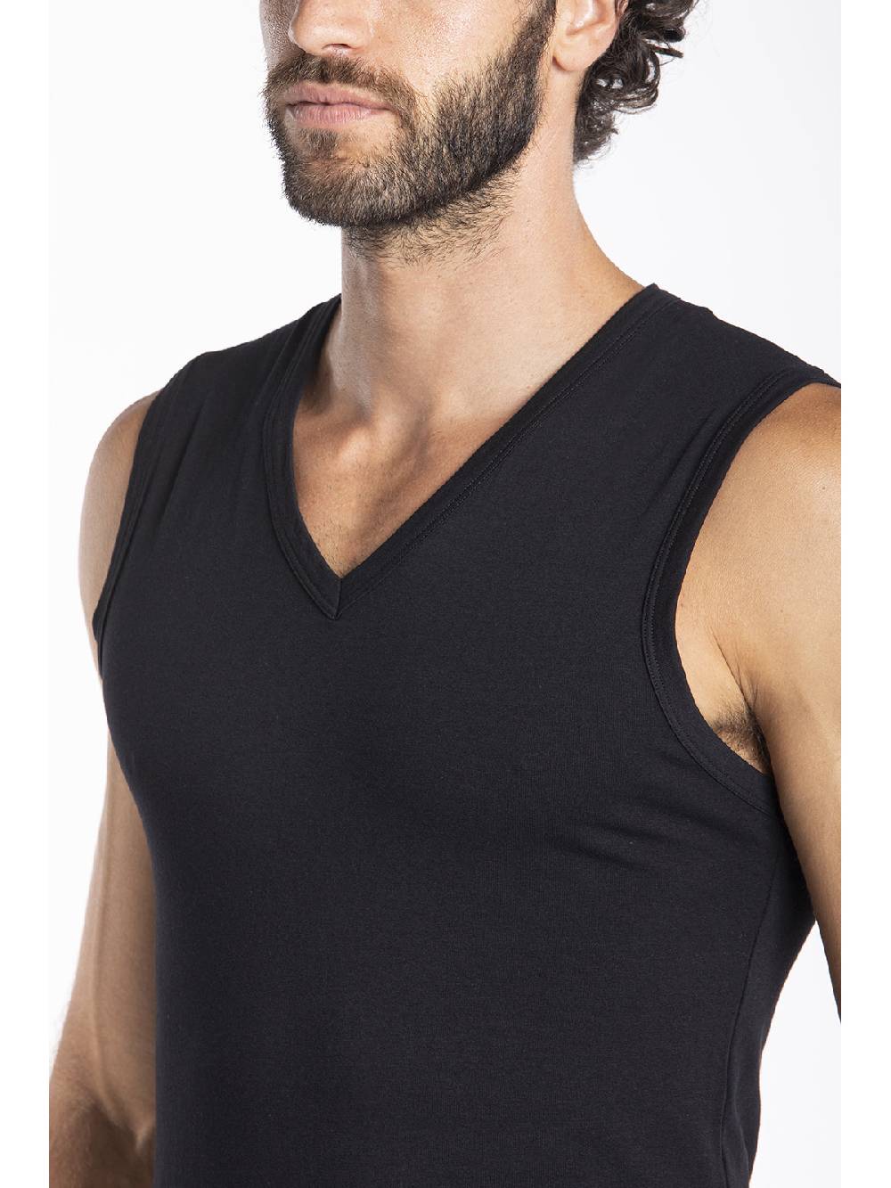 Julipet Maglietta smanicata in jersey di cotone elasticizzato