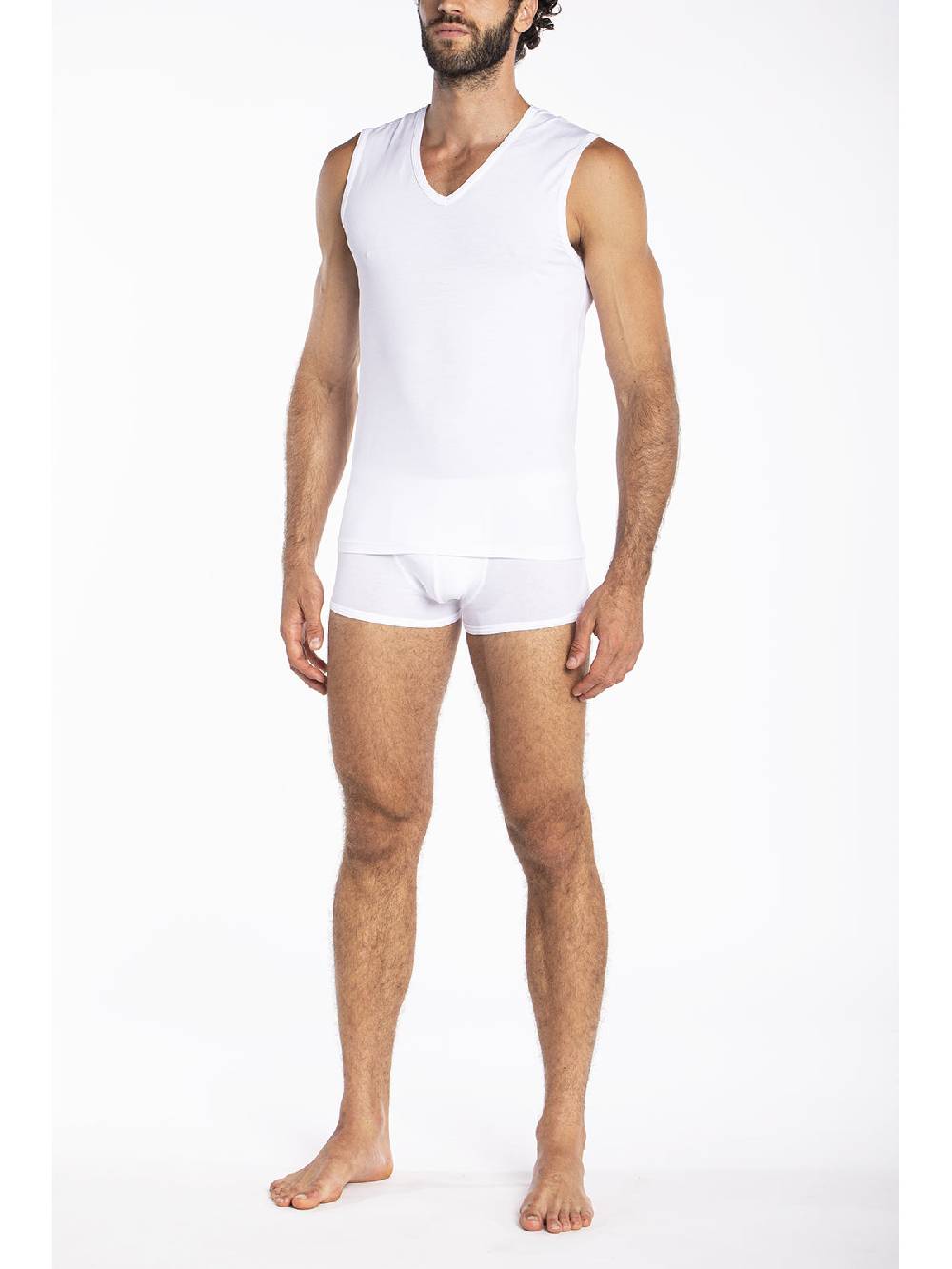 Julipet Maglietta Smanicata In Leggero Jersey Di Cotone Elasticizzato