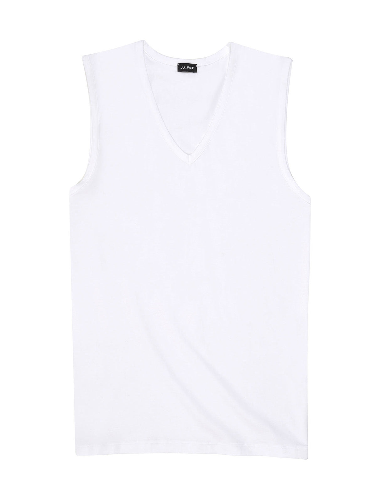 Julipet Maglietta Smanicata In Leggero Jersey Di Cotone Elasticizzato