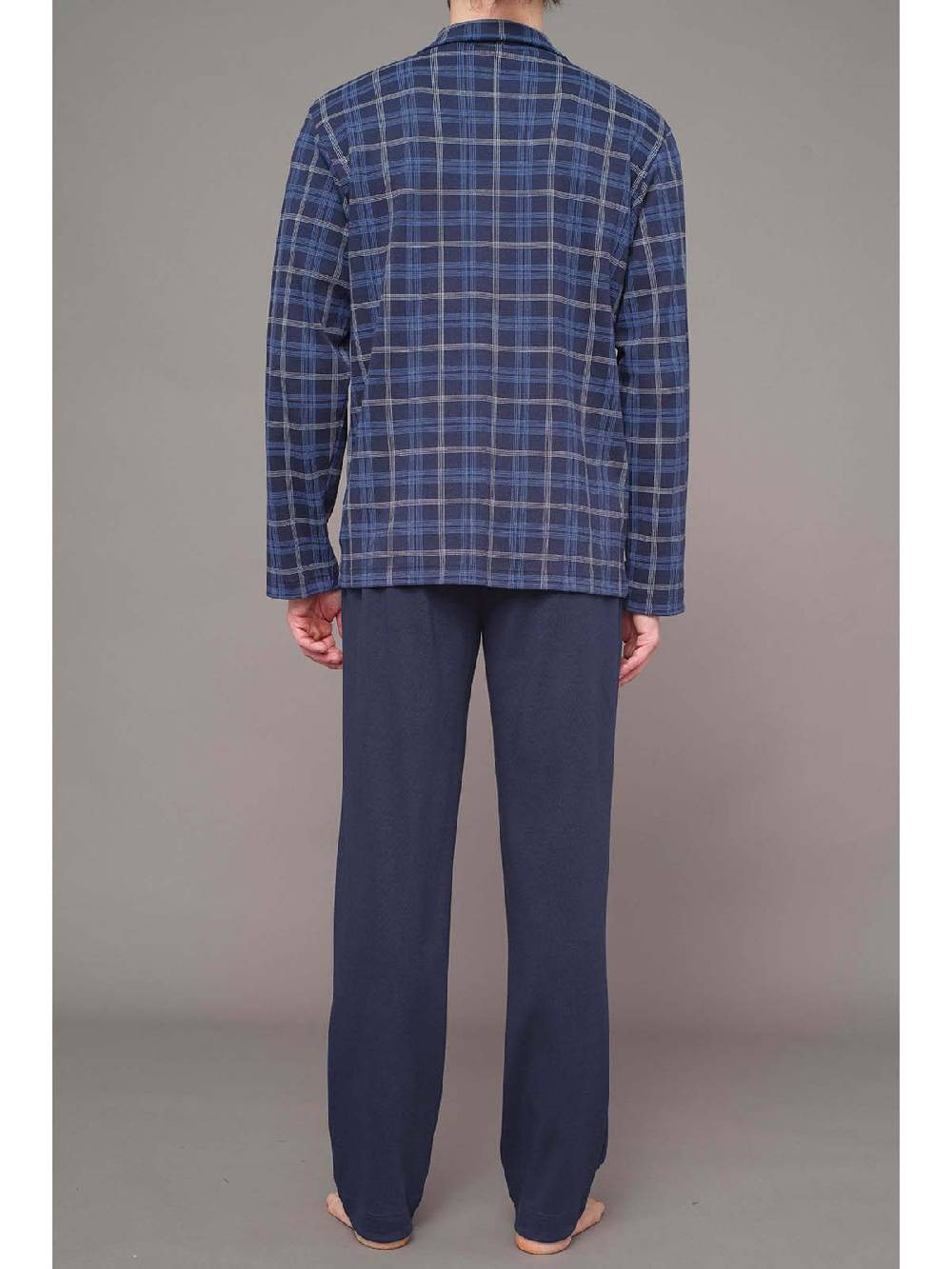 Julipet Pigiama Aperto In Interlock Stampato Di Puro Cotone