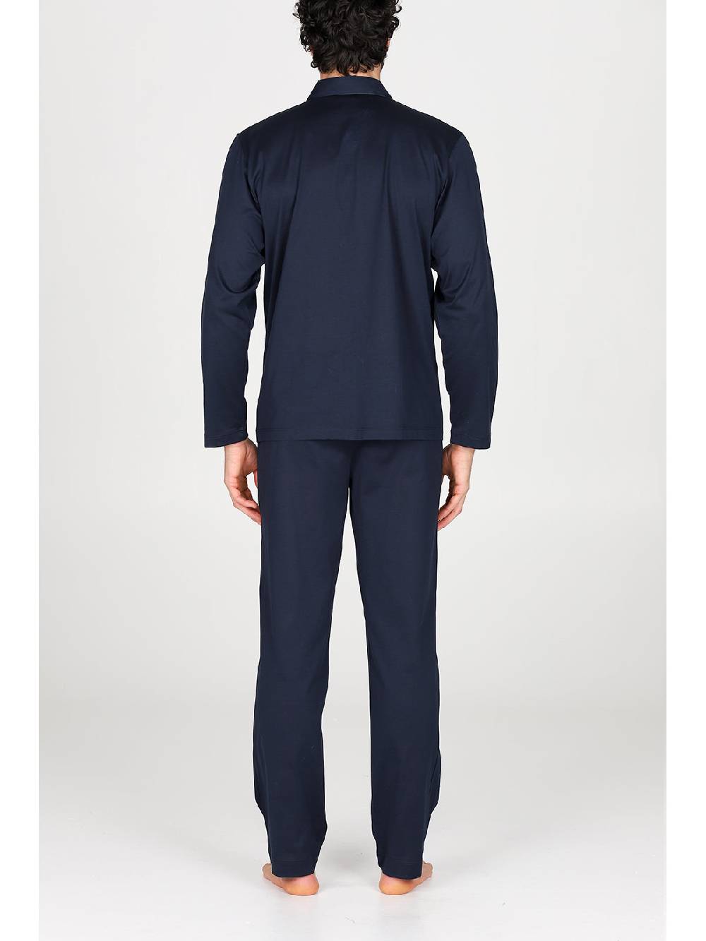 Julipet Pigiama Aperto In Jersey Di Cotone Mercerizzato