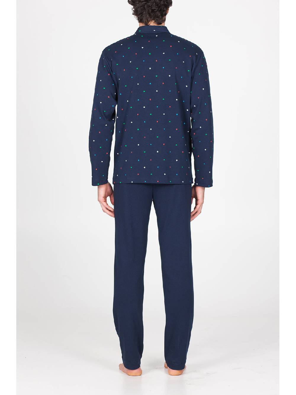 Julipet Pigiama Aperto In Morbido Interlock Di Puro Cotone