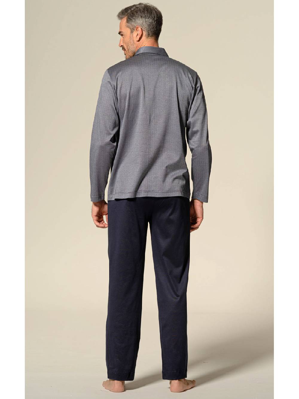Julipet Pigiama Aperto In Pregiato Puro Cotone Filoscozia