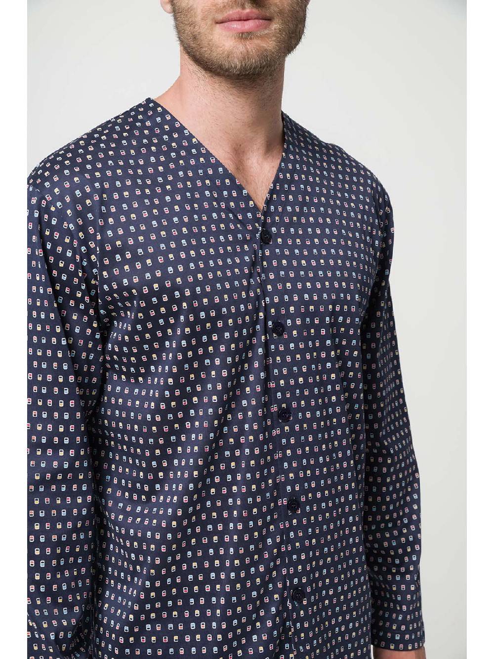 Julipet Pigiama aperto in setoso cotone mercerizzato