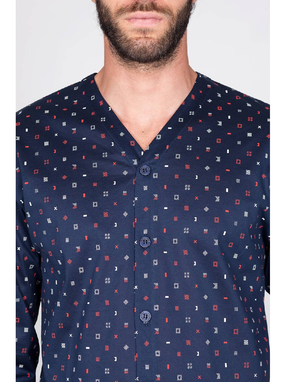 Julipet Pigiama Aperto In Setoso Puro Cotone Mercerizzato