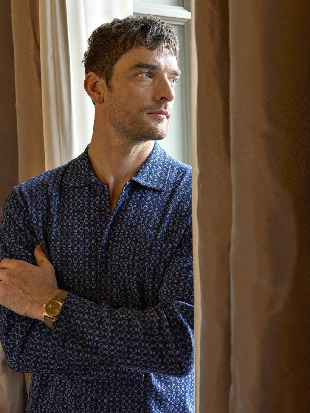 Julipet Pigiama cardigan Artist Edition, in caldo interlock di puro cotone