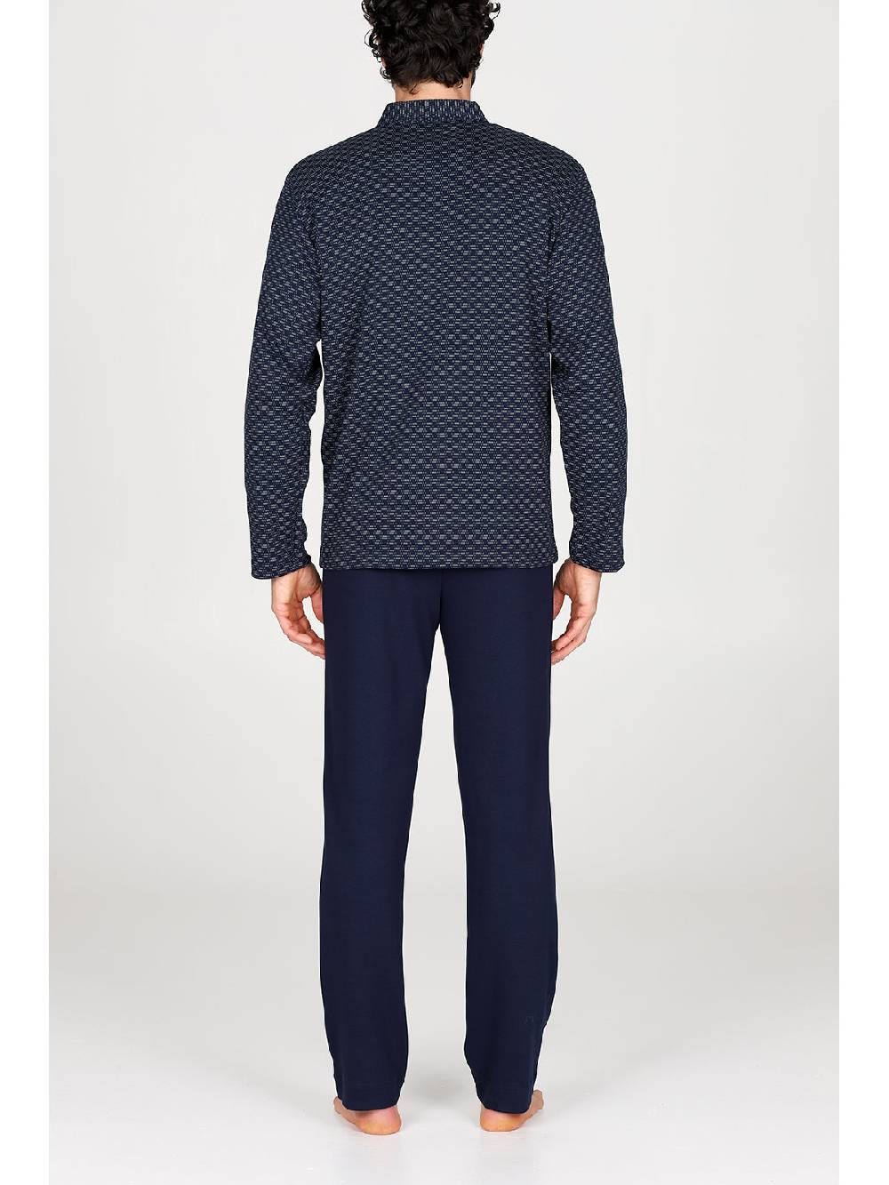 Julipet Pigiama Cardigan In Caldo Interlock Di Puro Cotone