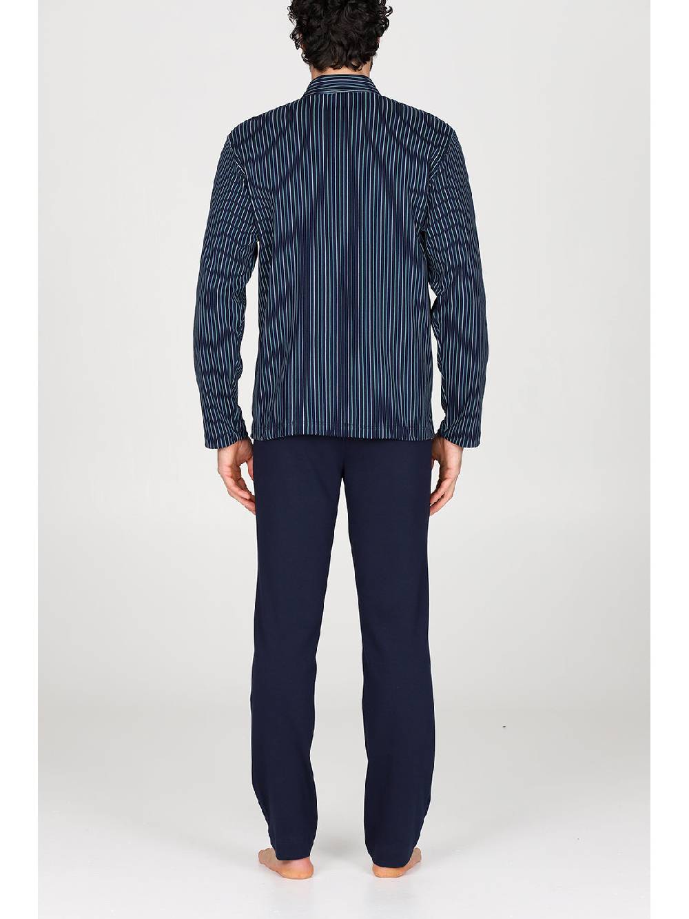 Julipet Pigiama Cardigan In Caldo Interlock Di Puro Cotone