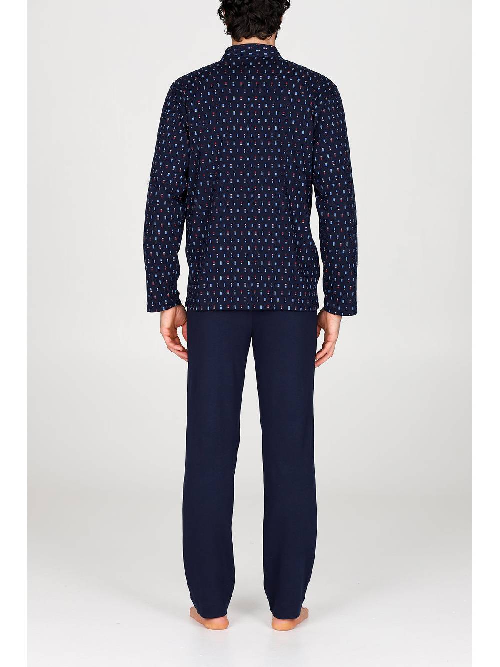 Julipet Pigiama Cardigan In Caldo Interlock Di Puro Cotone