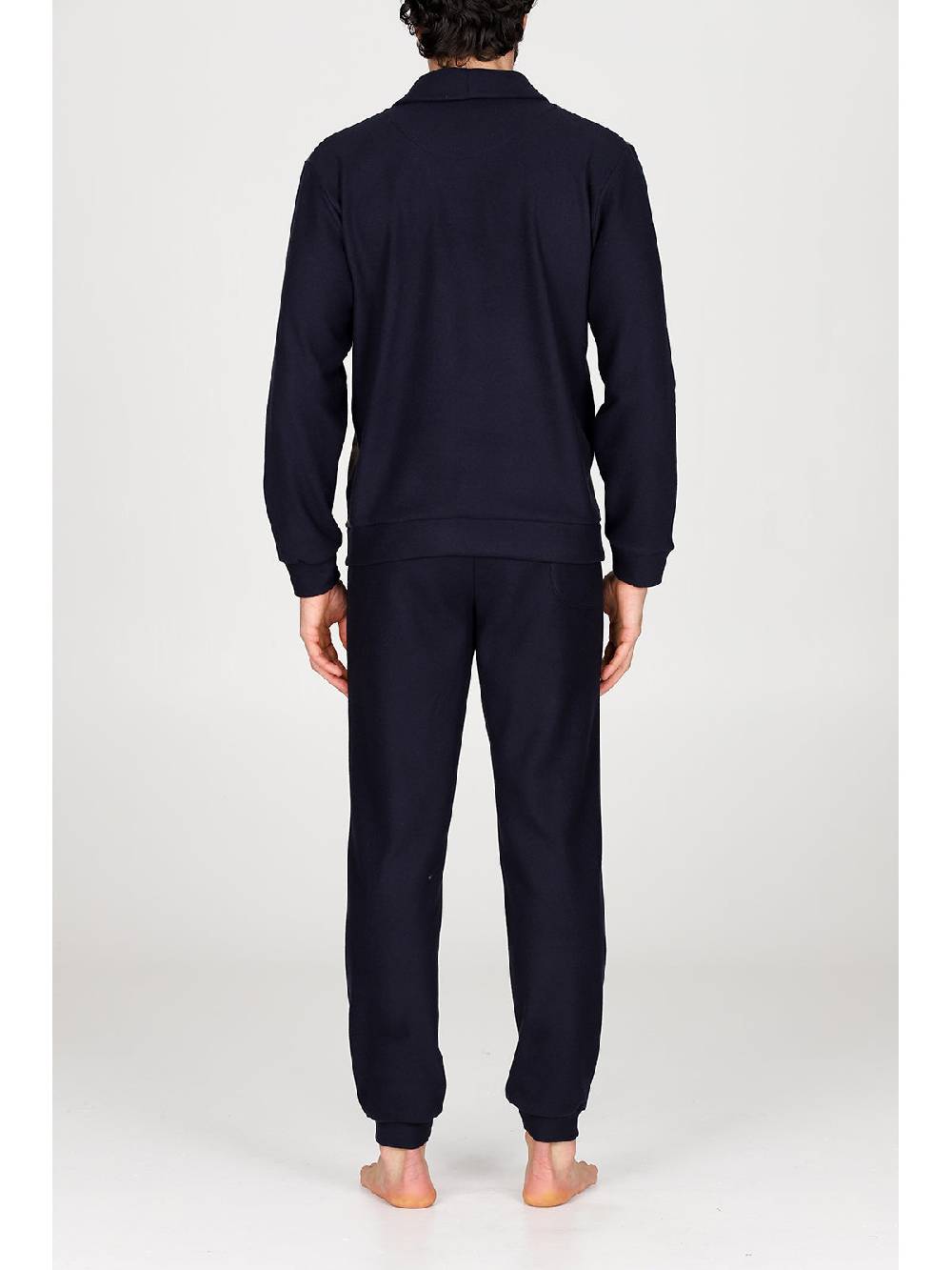 Julipet Pigiama Cardigan In Confortevole Jacquard Di Cotone