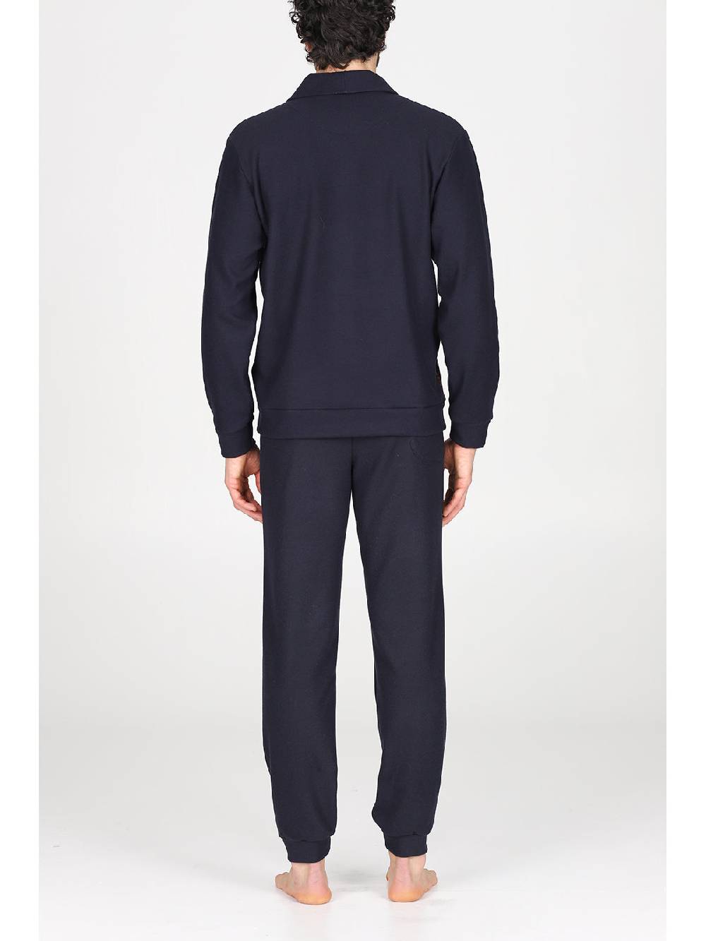 Julipet Pigiama Cardigan In Confortevole Jacquard Di Cotone