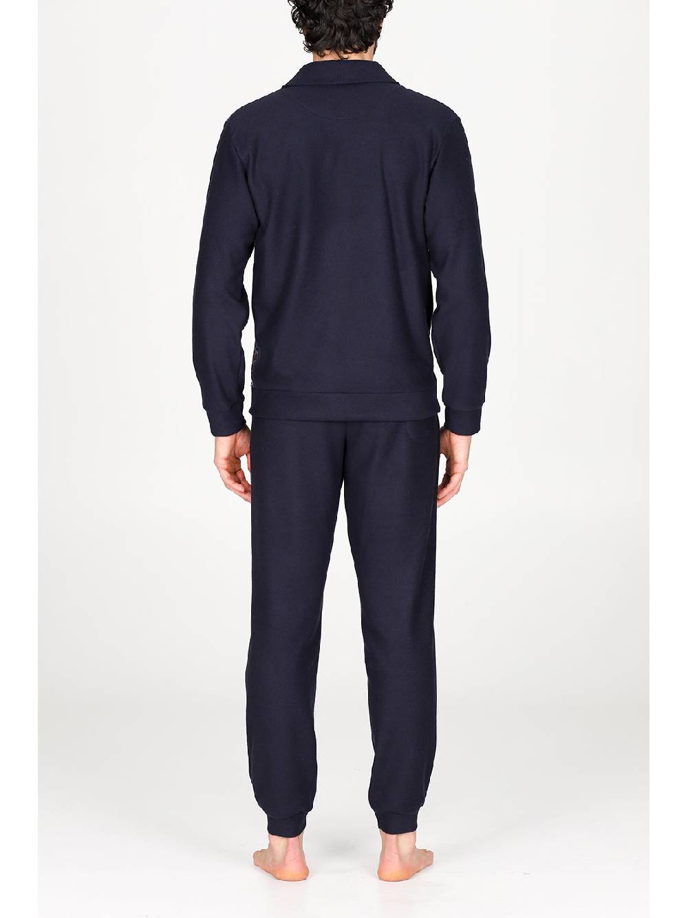 Julipet Pigiama Cardigan In Confortevole Jacquard Di Cotone