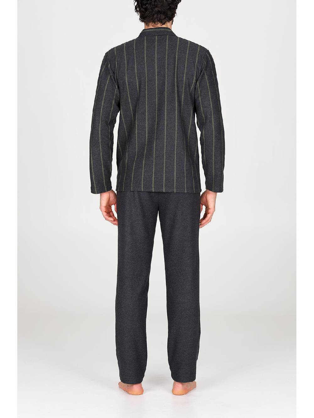 Julipet Pigiama Cardigan In Confortevole Jacquard Di Cotone