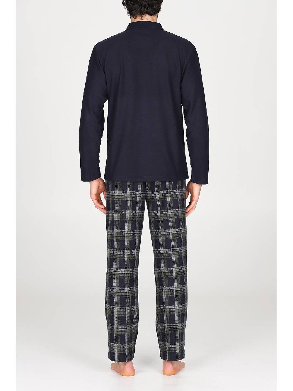 Julipet Pigiama Cardigan In Confortevole Jacquard Di Cotone