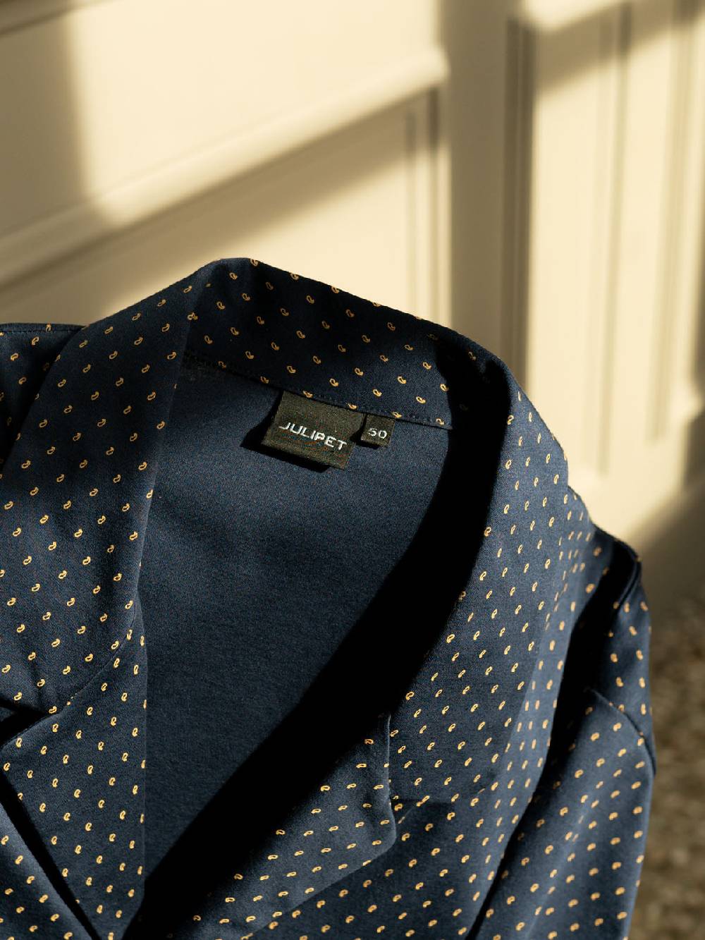 Julipet Pigiama Cardigan In Morbido Interlock Di Puro Cotone