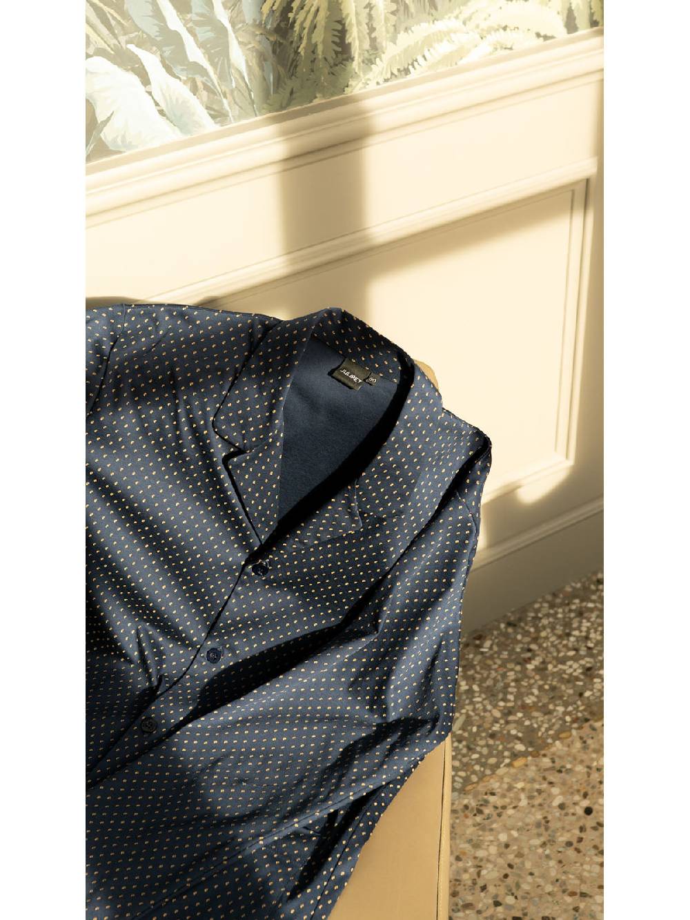 Julipet Pigiama Cardigan In Morbido Interlock Di Puro Cotone