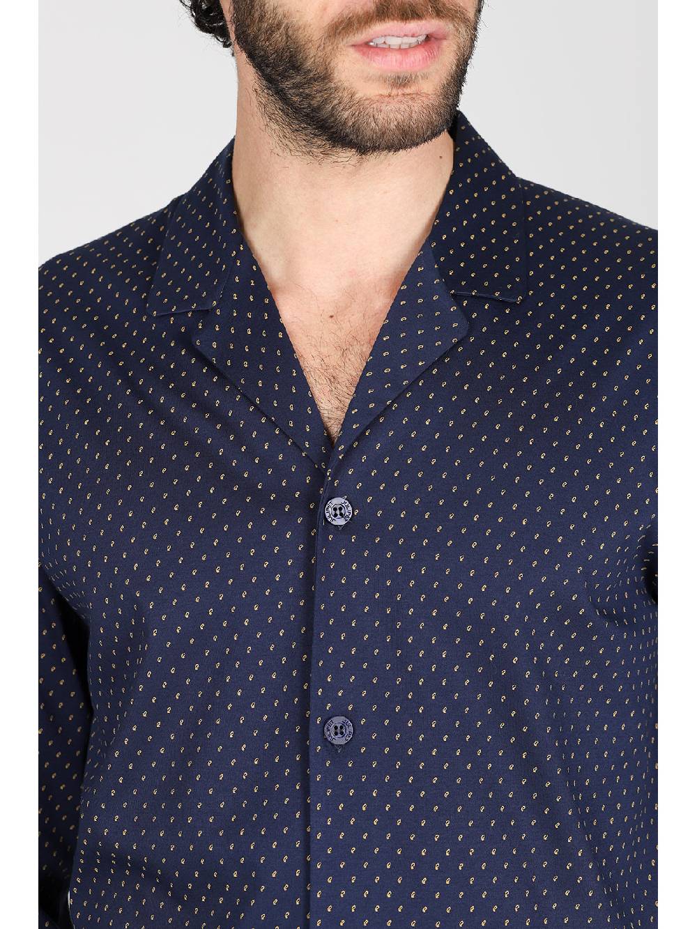 Julipet Pigiama Cardigan In Morbido Interlock Di Puro Cotone