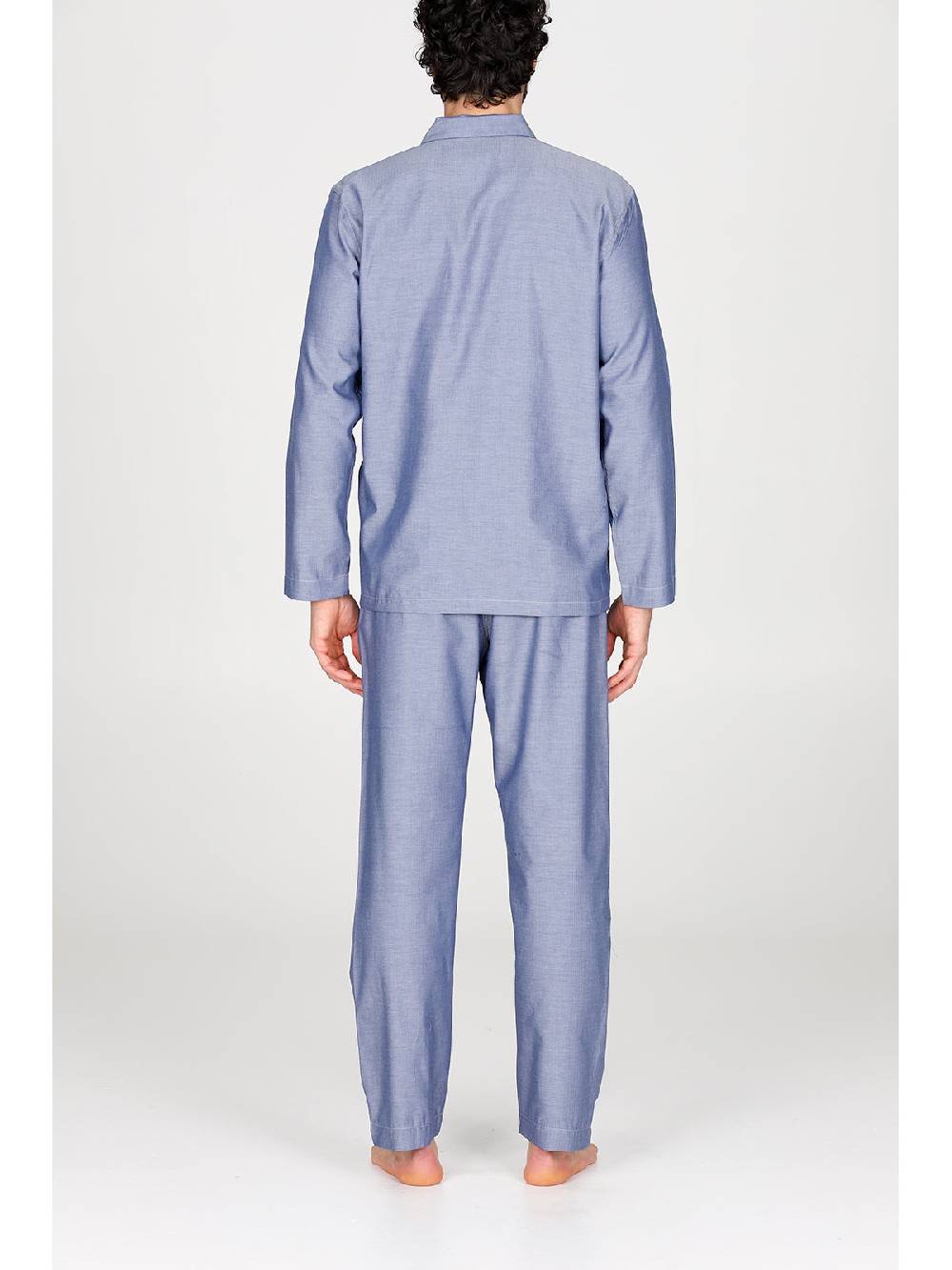 Julipet Pigiama Cardigan In Pregiato Popeline Di Puro Cotone