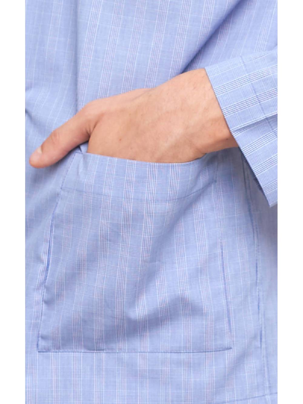 Julipet Pigiama Classico In Popeline Tinto In Filo Di Puro Cotone