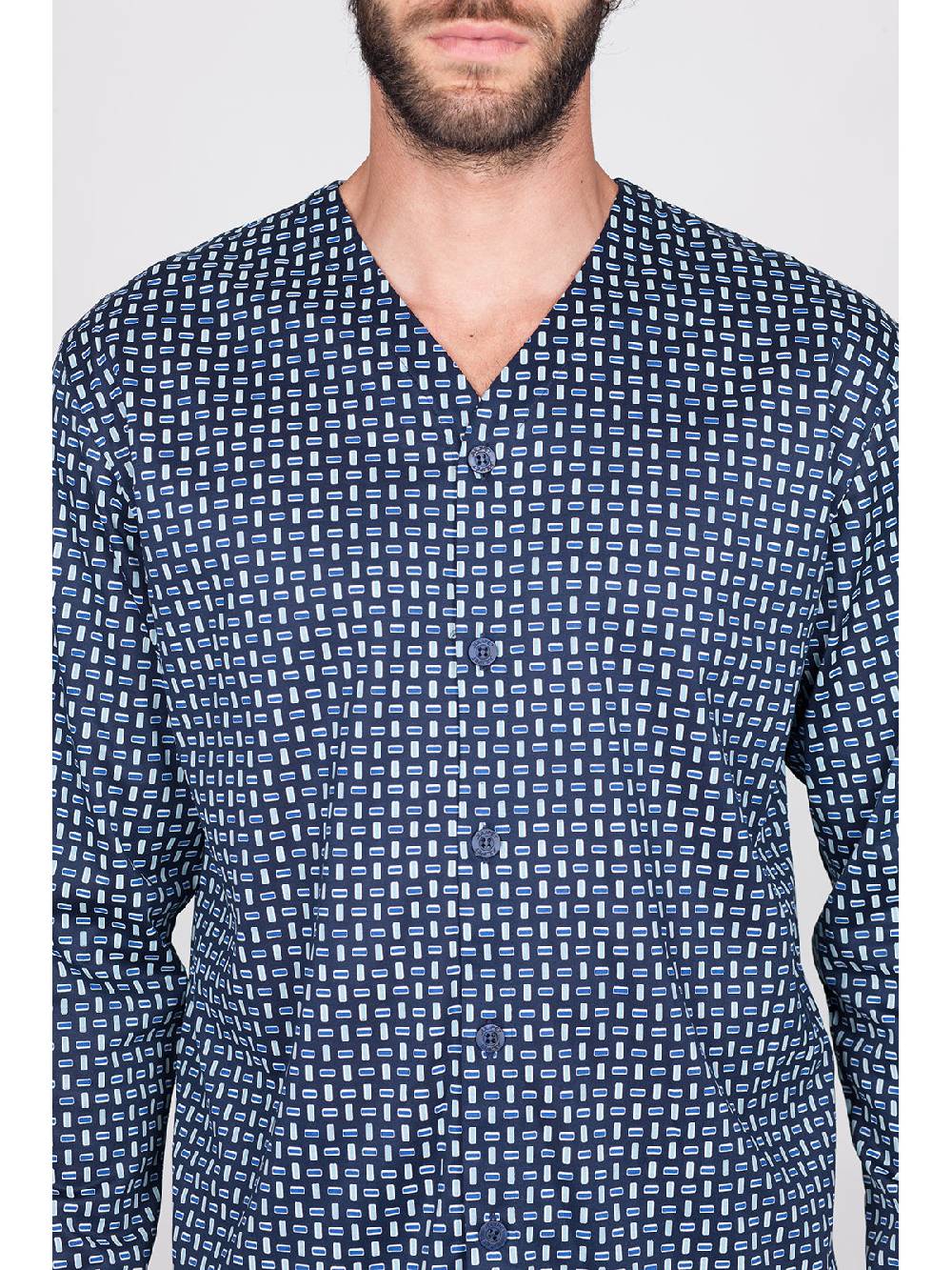 Julipet Pigiama Classico In Setoso Puro Cotone Mercerizzato