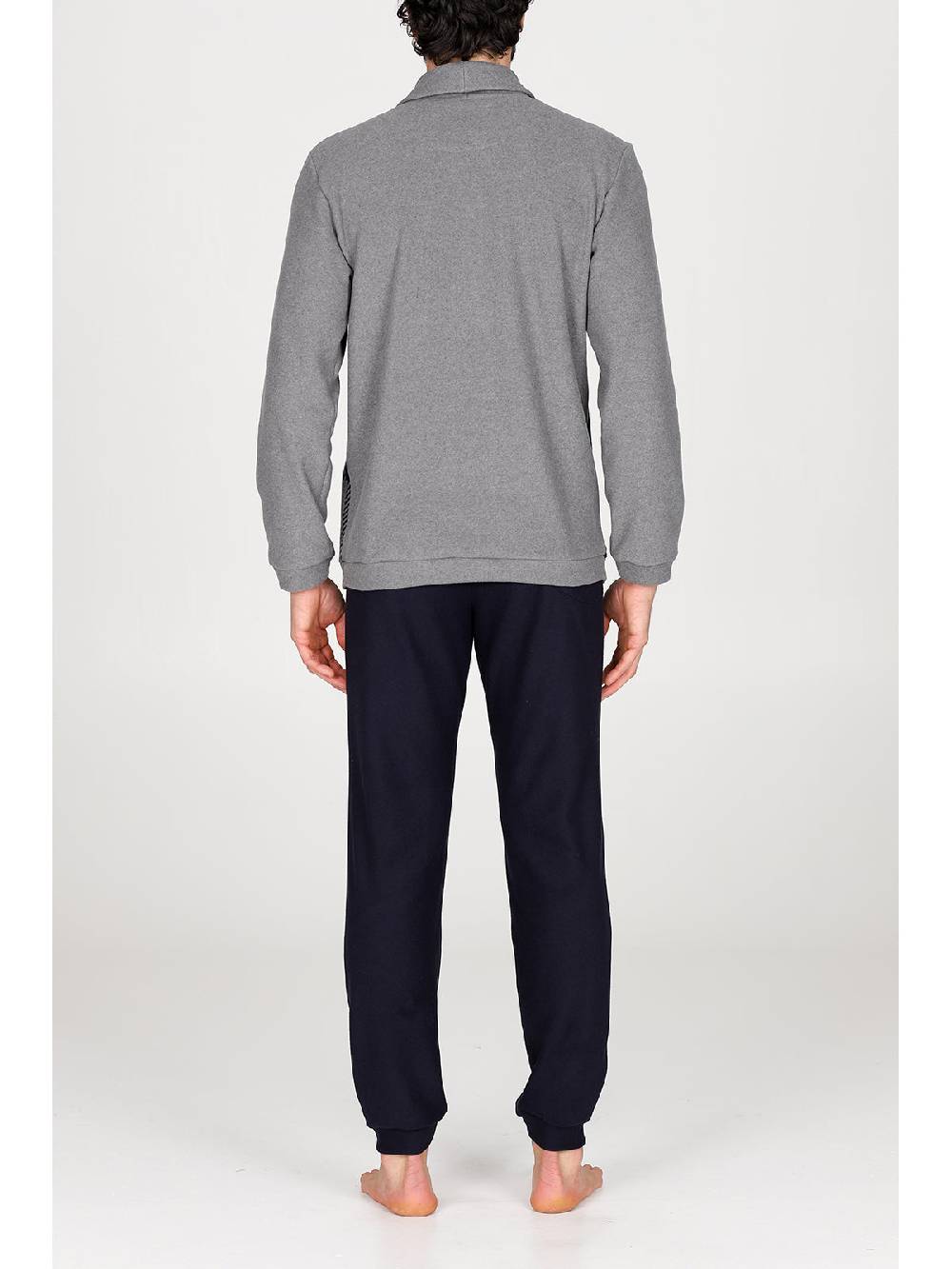 Julipet Pigiama Collo Incrociato In Confortevole Jacquard Di Cotone