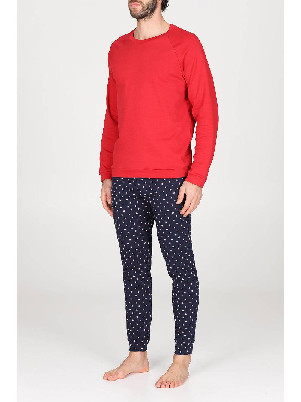 Julipet Pigiama Con Coulisse In Caldo Interlock Di Puro Cotone