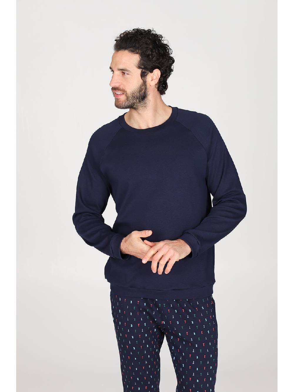 Julipet Pigiama Con Coulisse In Caldo Interlock Di Puro Cotone