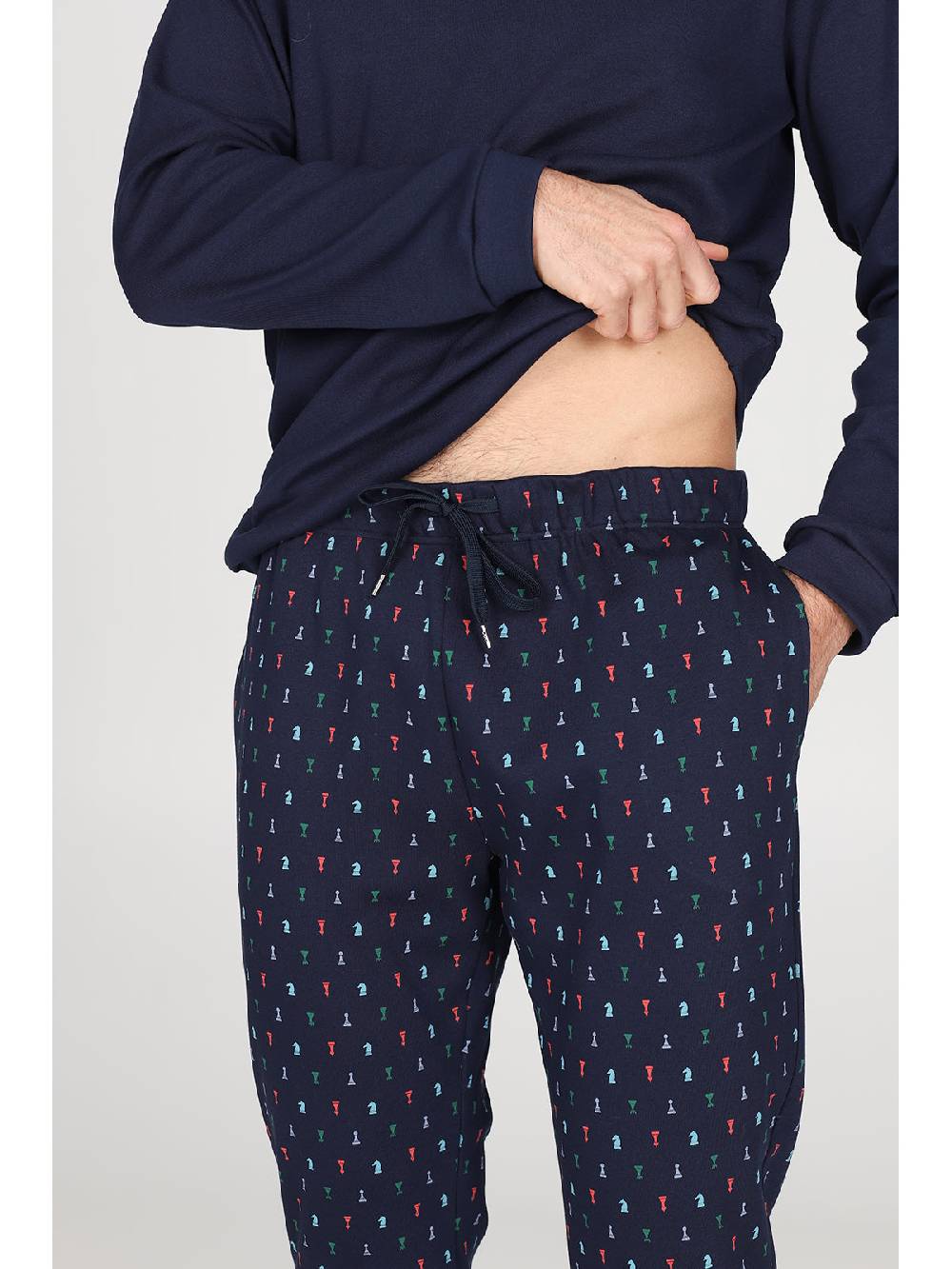 Julipet Pigiama Con Coulisse In Caldo Interlock Di Puro Cotone