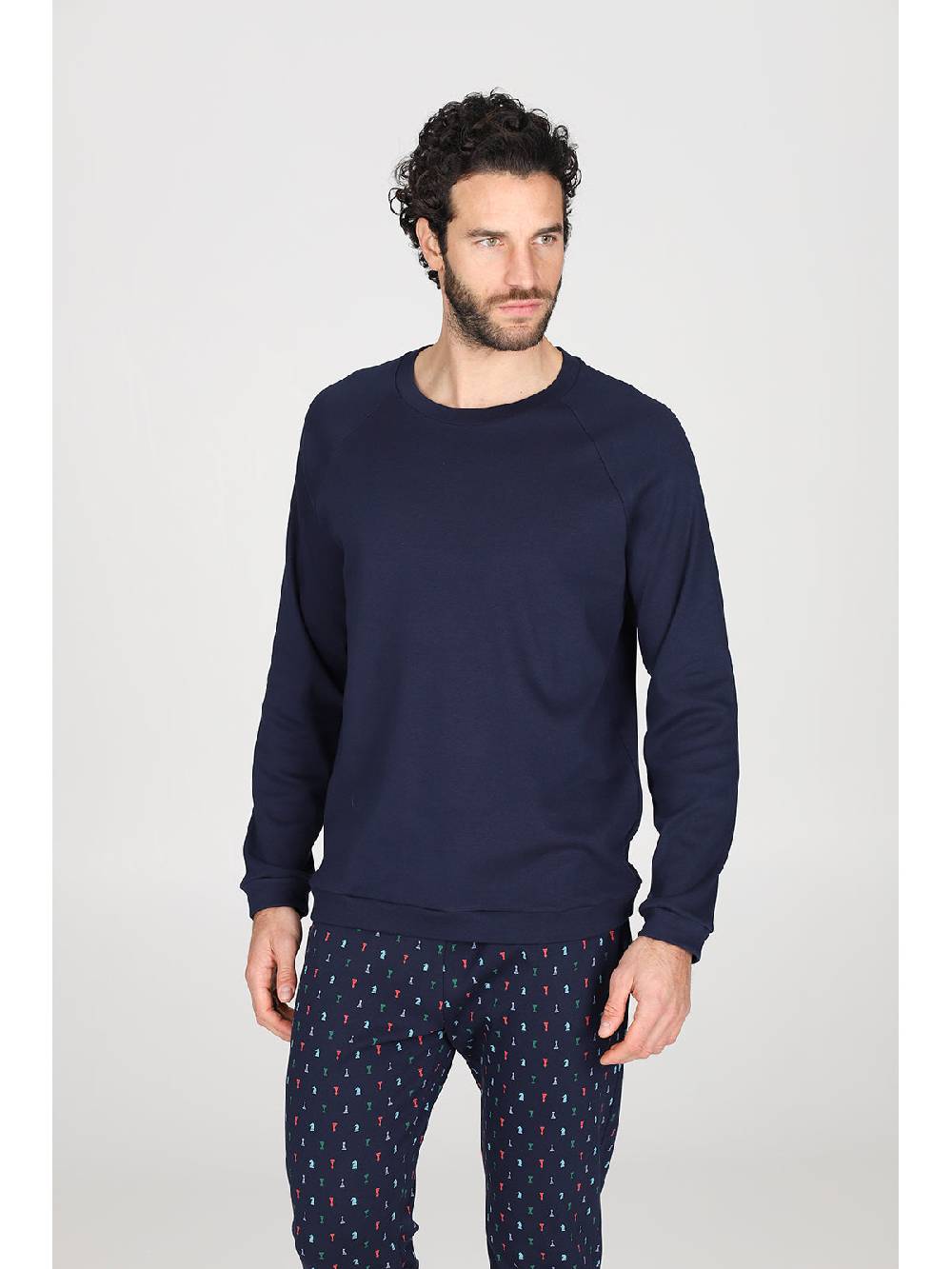 Julipet Pigiama Con Coulisse In Caldo Interlock Di Puro Cotone