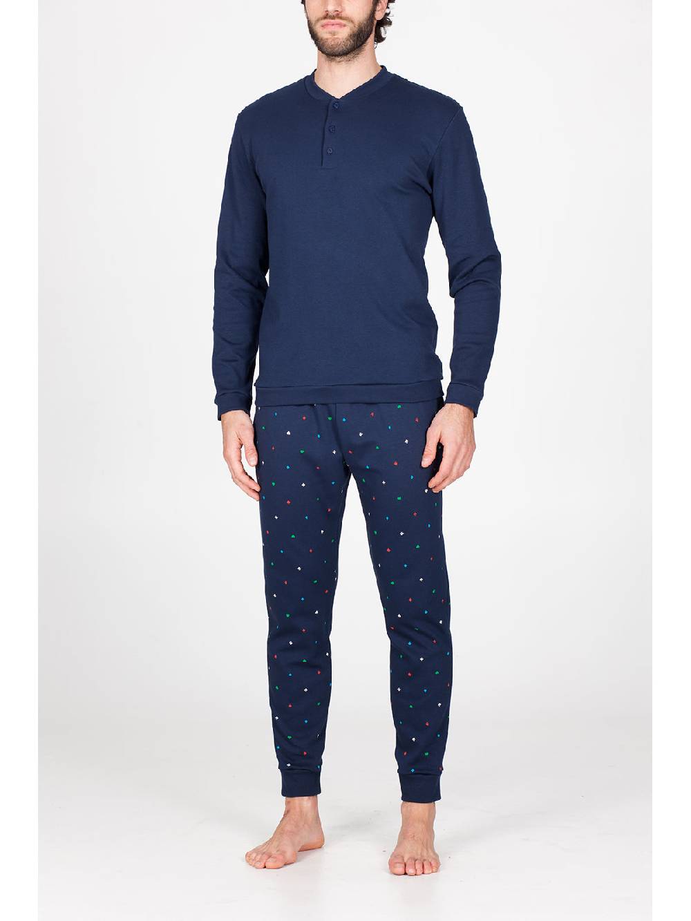 Julipet Pigiama Con Tasche In Morbido Interlock Di Puro Cotone