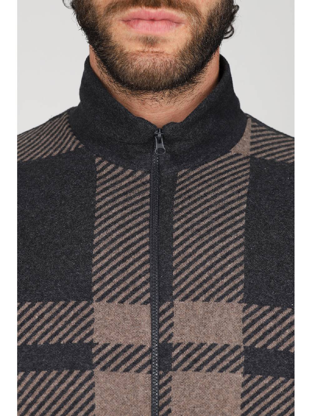 Julipet Pigiama Con Zip In Confortevole Jacquard Di Cotone