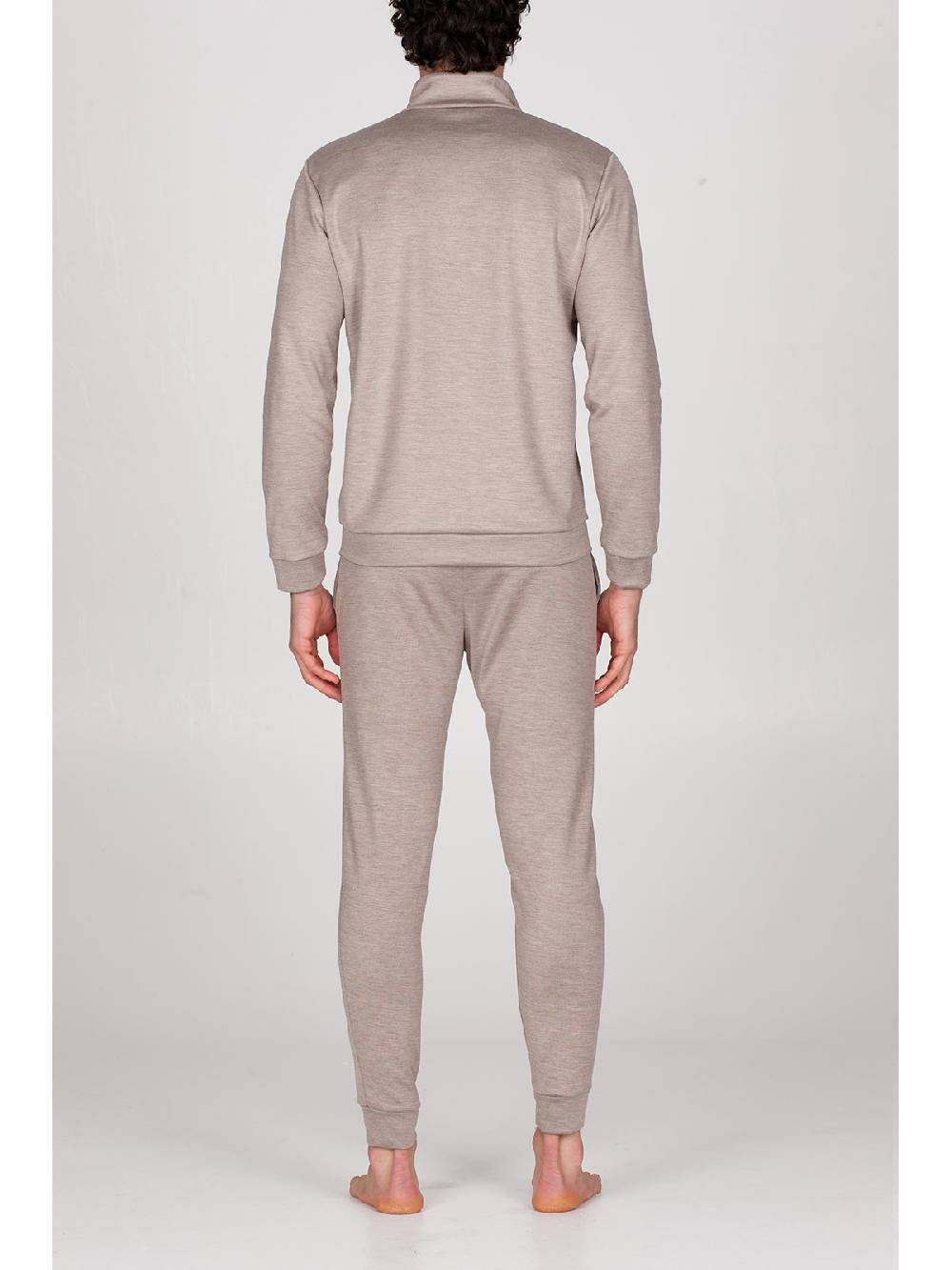 Julipet Pigiama Con Zip In Double Jersey Seta E Cotone