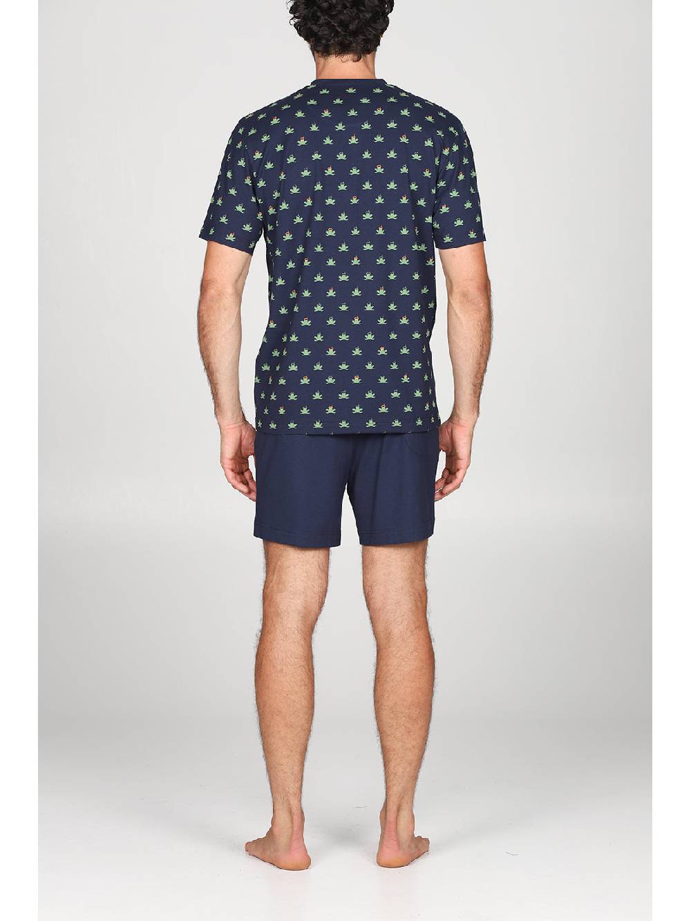 Julipet Pigiama Corto In Esclusivo E Leggero Jersey Di Puro Cotone Doppia Torsione