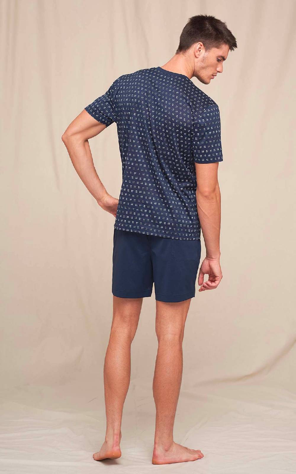 Julipet Pigiama Corto In Jersey Di Cotone Filo Di Scozia Stampato