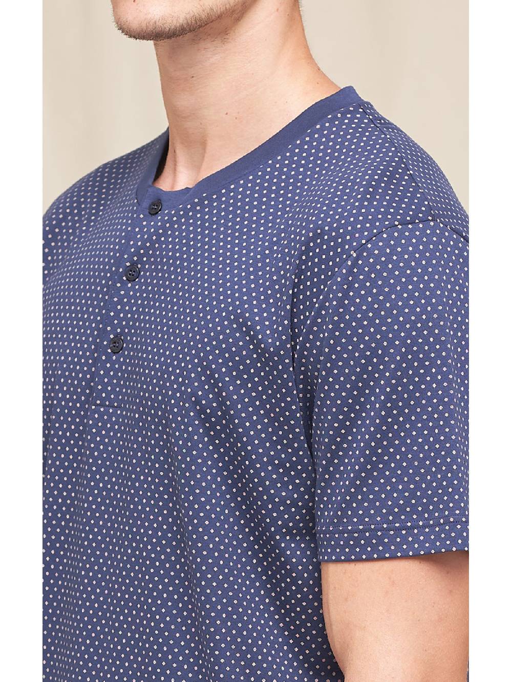 Julipet Pigiama Corto In Leggero Interlock Di Puro Cotone Stampato