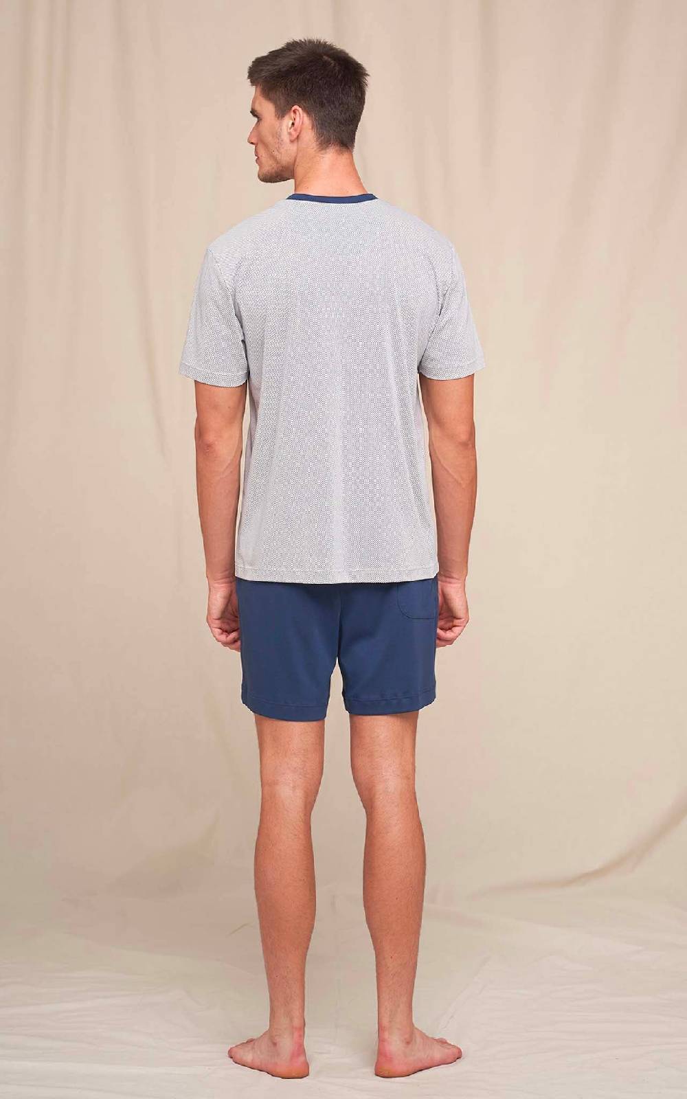 Julipet Pigiama Corto In Leggero Interlock Di Puro Cotone Stampato