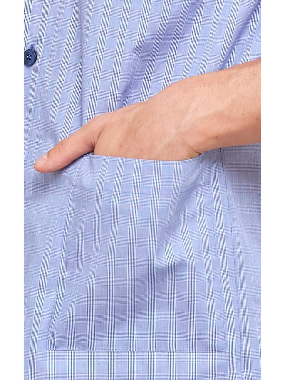 Julipet Pigiama Corto In Popeline Tinto In Filo Di Puro Cotone