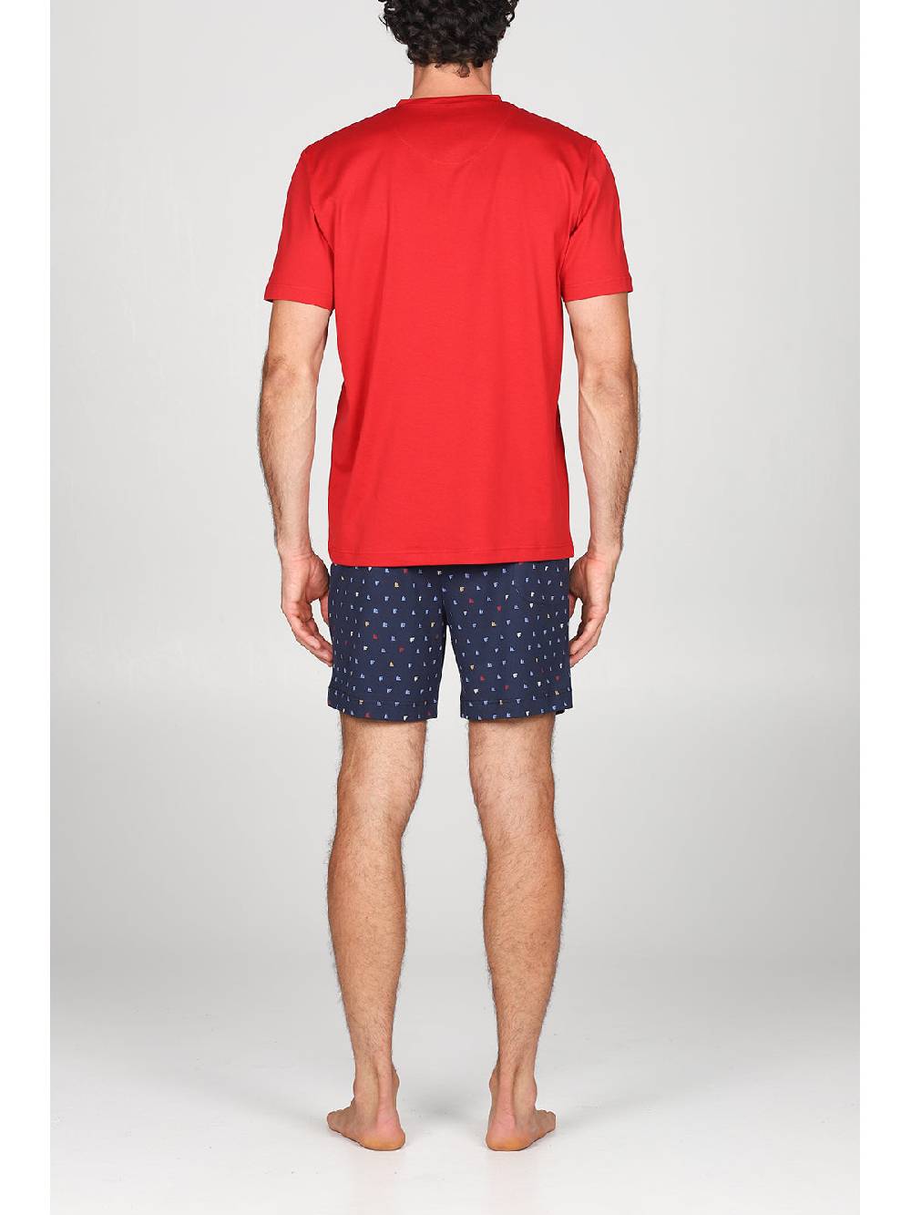 Julipet Pigiama Corto In Traspirante E Leggero Jersey Di Puro Cotone