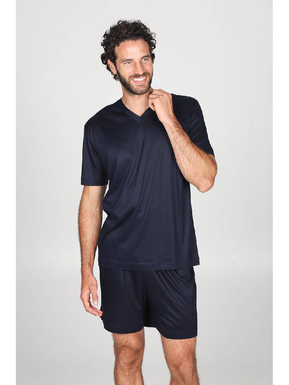 Julipet Pigiama Corto Scollo A V In Leggerissimo E Impalpabile 100% Lyocell