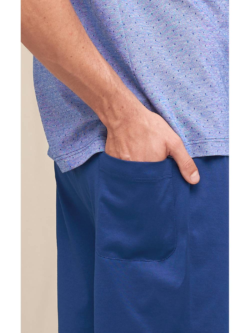 Julipet Pigiama Corto Scollo A V In Morbido Puro Cotone Compact