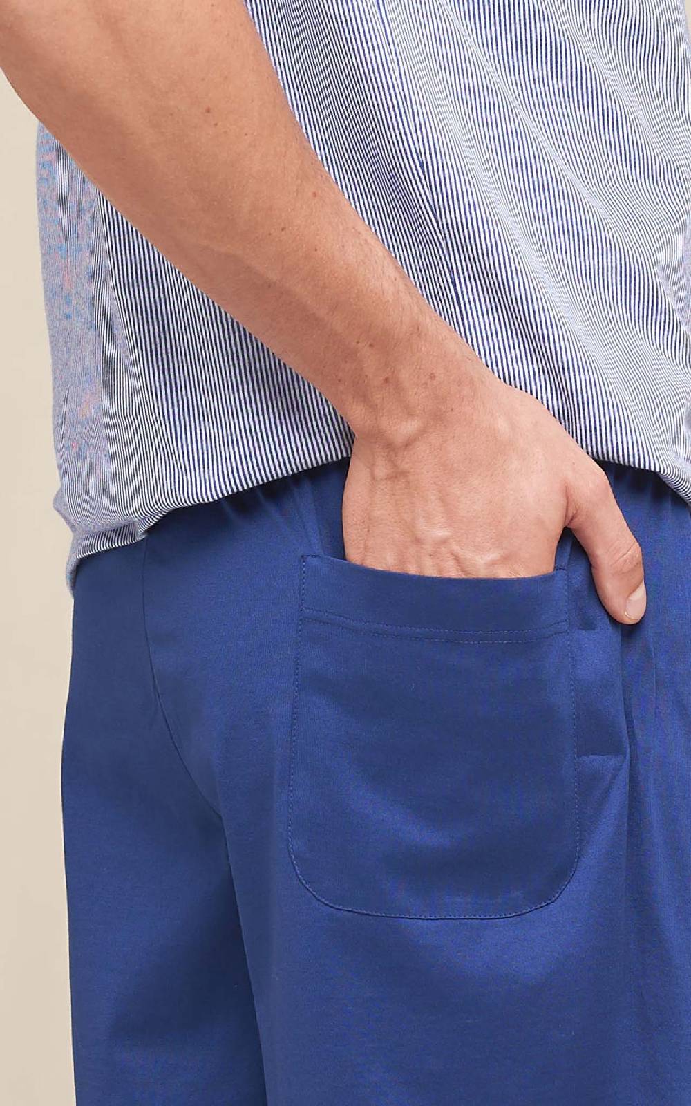 Julipet Pigiama Corto Scollo A V In Morbido Puro Cotone Compact