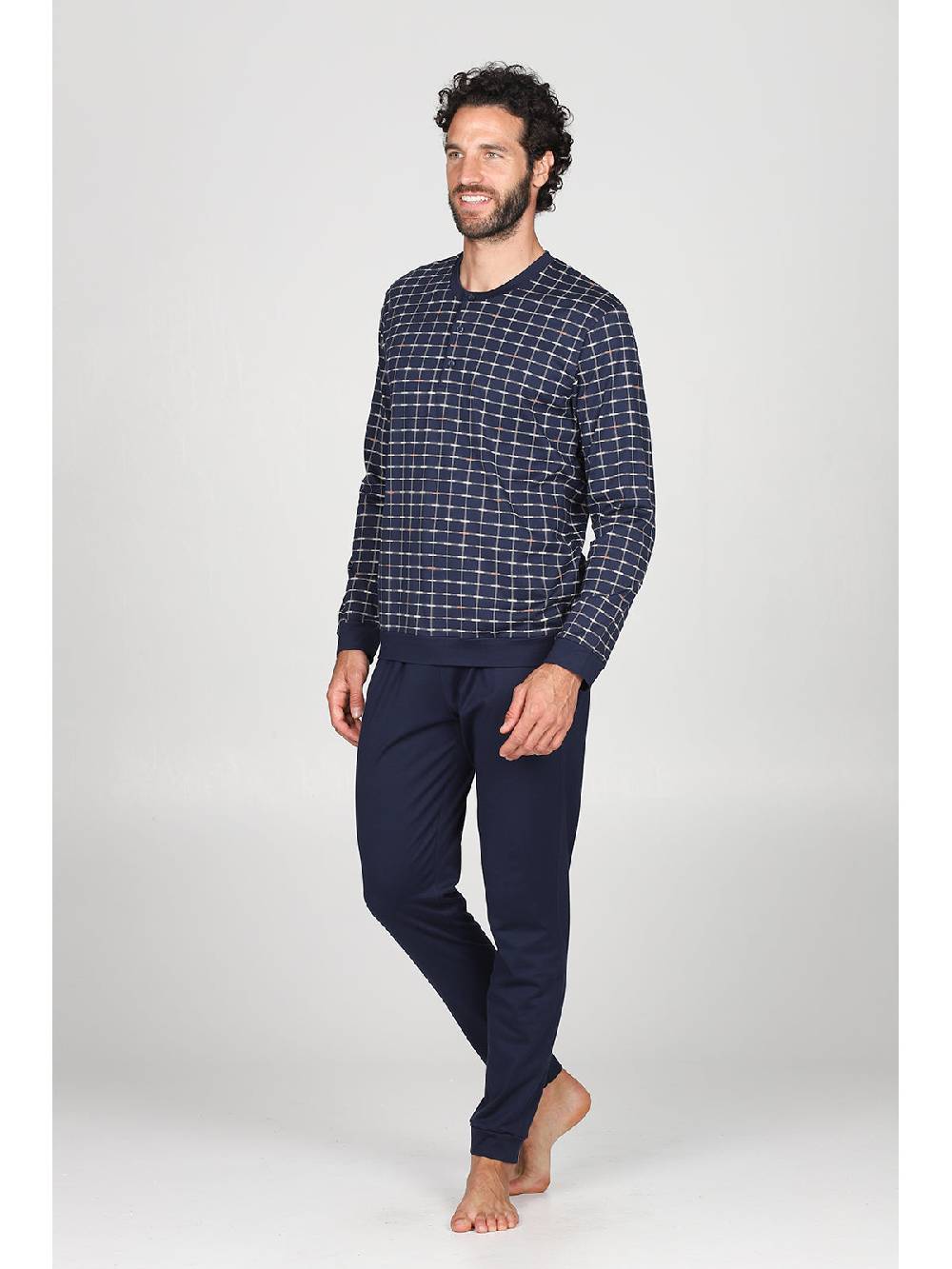 Julipet Pigiama Disegno A Quadri, In Confortevole E Superleggero Puro Cotone