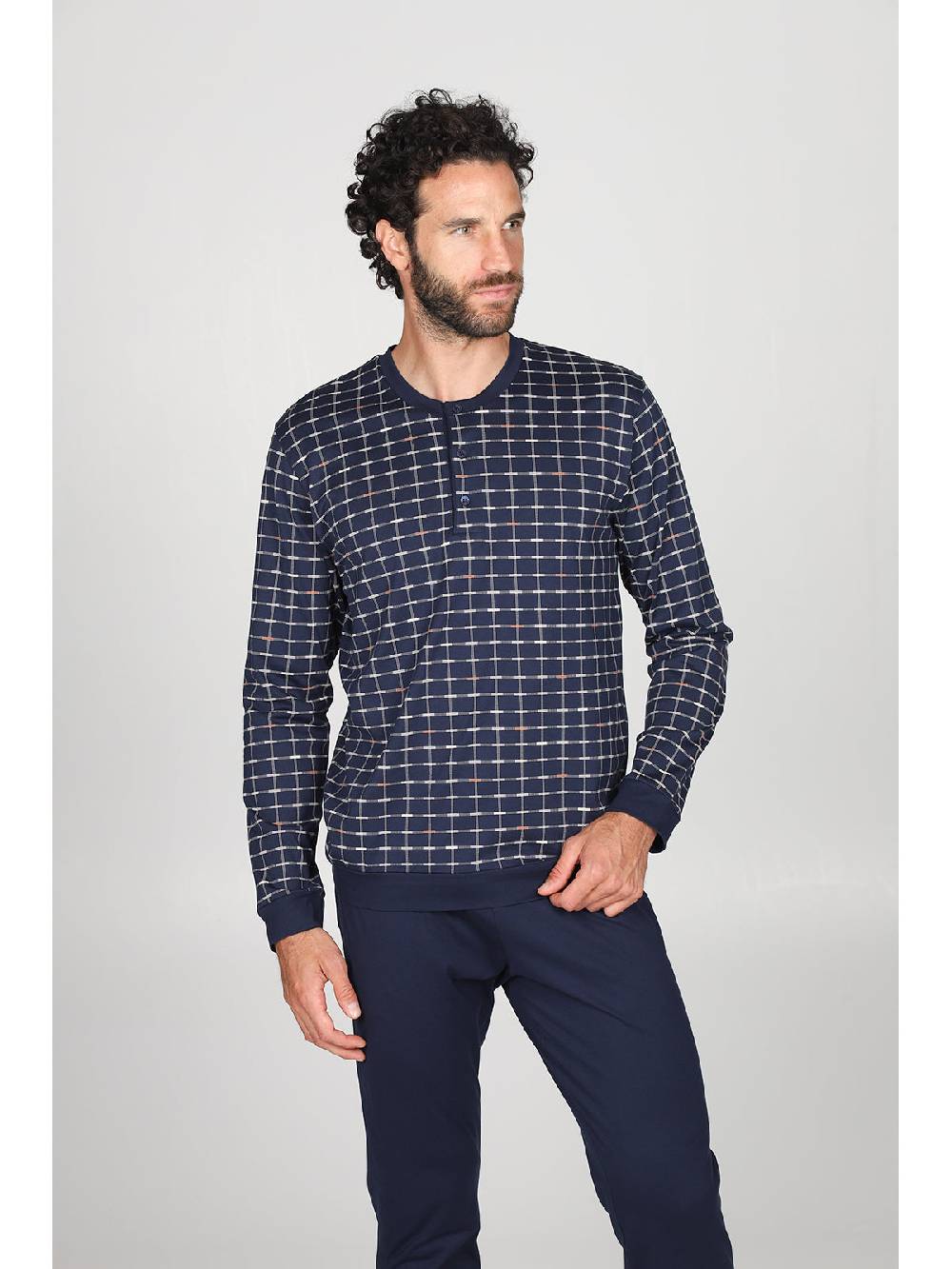 Julipet Pigiama Disegno A Quadri, In Confortevole E Superleggero Puro Cotone