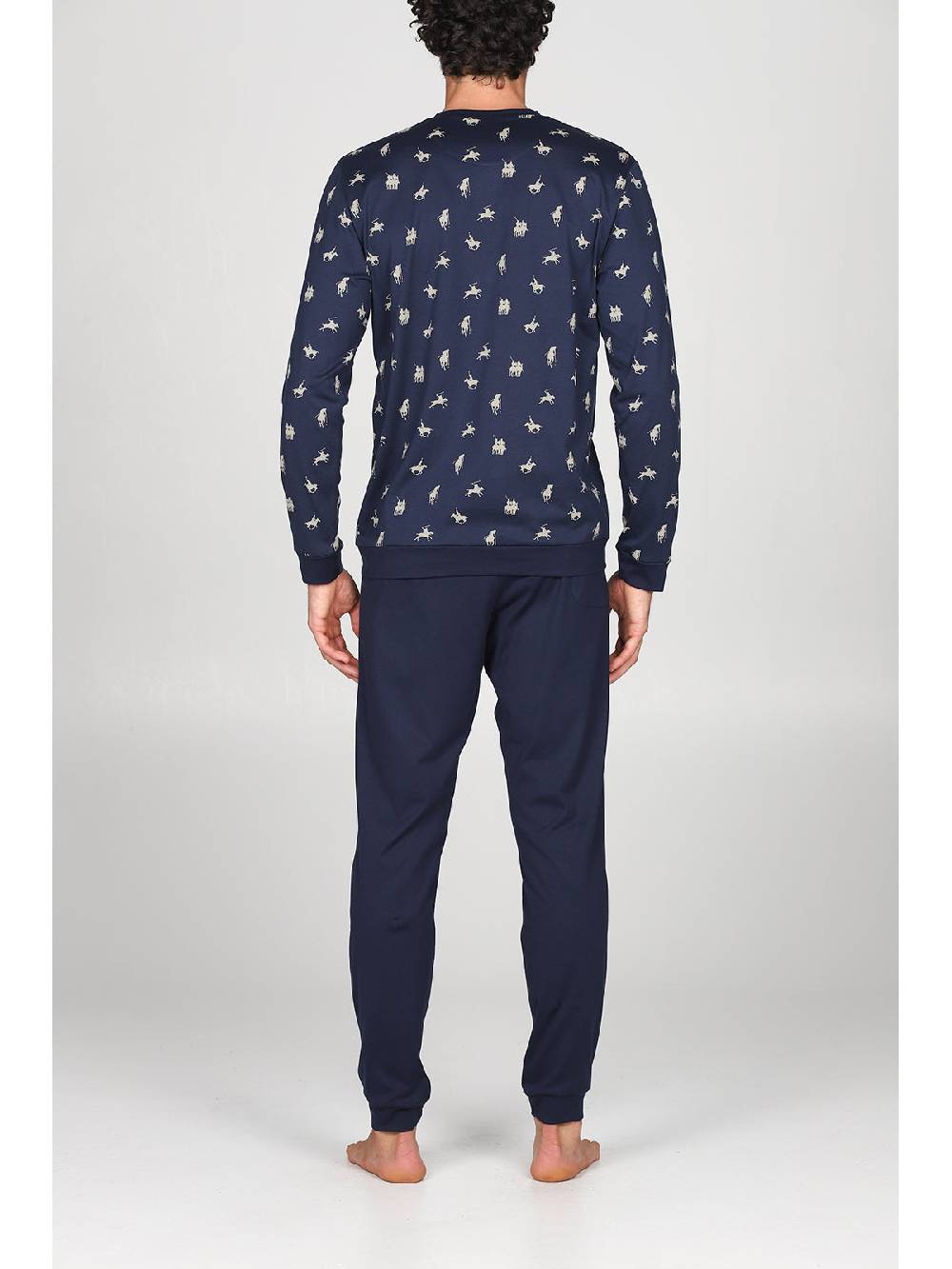 Julipet Pigiama Fantasia "sport Polo" Con Polisini, In Leggerissimo Jersey Di Puro Cotone